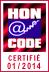 Ce site respecte les principes de la charte HONcode de HON